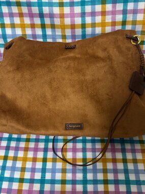 songmont Medium Gather Bag Set - Ochre Suede